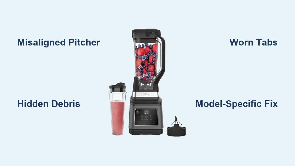 Ninja Blender Won't Lock Into Base: Quick Fix Guide