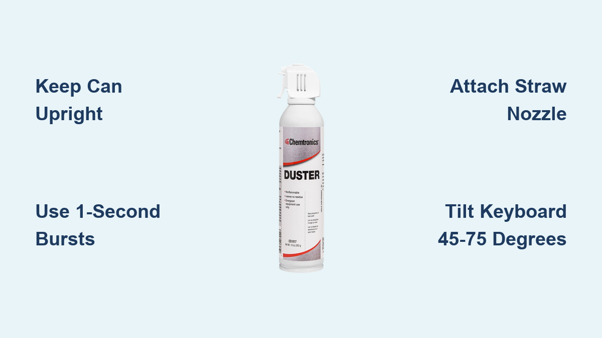 How to Clean Keyboard with Air Duster