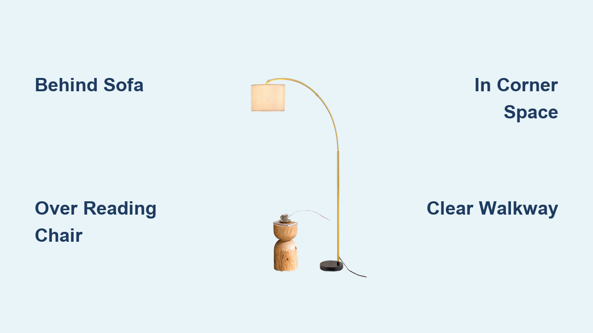 How to Place an Arched Floor Lamp