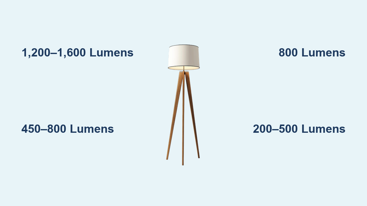 How Many Lumens for a Floor Lamp: Ideal Brightness Guide