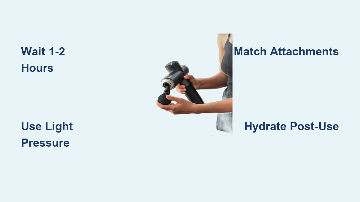How to Use a Massage Gun After Workout